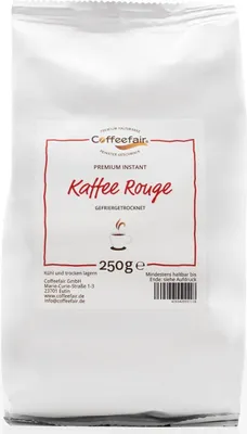 Produktbild von Coffeefair Premium Instant Kaffee Rouge - 250g löslicher Instantkaffee, 100% Robusta