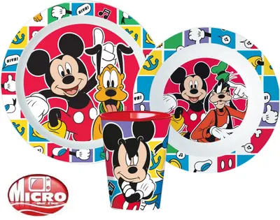 Obrázek produktu pro Originální třídílná sada nádobí Mickey Mouse