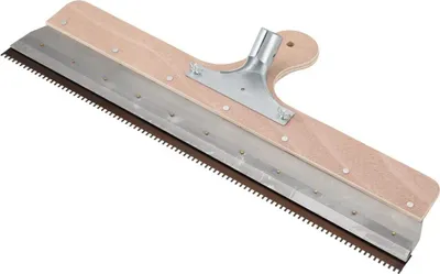 Produktbild von Bodenrakel für Zement und Epoxid - Selbstnivellierende Verteilerrakel - Edelstahl - Leicht zu reinigen - Für Bodenfarbe und selbstverlaufende Spachtelmasse