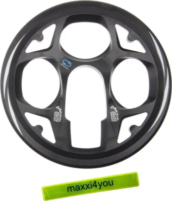 Produktbild von Shimano Kettenschutzring für FC-M311 Kunststoff Schwarz 48 Zähne inkl. maxxi4you Reflexband
