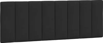 Produktbild von vidaXL Kopfteil-Kissen "Hanko" Schwarz 140 cm Samt