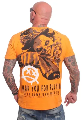 Produktbild von Yakuza Herren Deep Down V02 Regular T-Shirt, Orange Popsicle, M