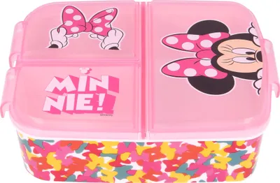 Produktbild von Minnie Mouse Kinder Premium Brotdose Lunchbox Frühstücks-Box Vesper-Dose mit 3 Fächern