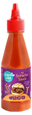 SOS Z OSTREJ PAPRYKI CHILI SRIRACHA BEZGLUTENOWY BIO 250 g - TERRASANA