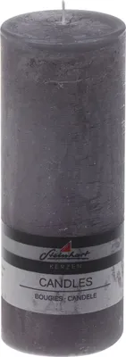 Produktbild von Stumpenkerze "Raureif" Grau 200/78 mm Steinhart Kerzen in RAL-Kerzen Güte Qualität