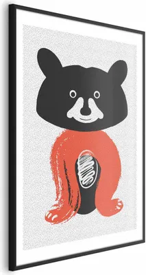 Produktbild von Posterpapier Poster - Friendly Mr. Raccoon 29.7x42 cm Für Kinder e-A-0118-ao-a