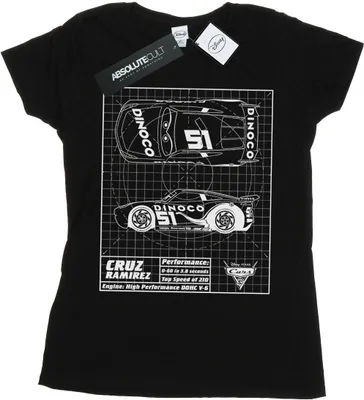 Produktbild von Disney - "Cars" T-Shirt für Damen BI13779 (M) (Schwarz)