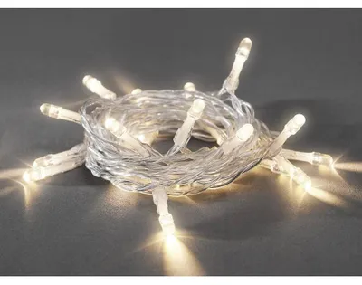 Immagine prodotto di Catena luminosa LED Konstsmide, con 20 diodi a luce bianca calda, alimentata a batteria, per uso interno