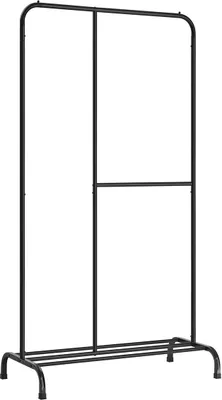 Productafbeelding van And OutdoorMatch kledingrek Aric - Zwart metaal - Kledingkast - Garderobe-organizer - Slaapkamer