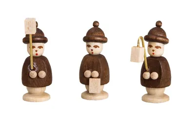 Produktbild von Miniaturfiguren 3 Laternenkinder bunt Höhe 2,7cm NEU