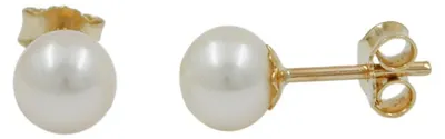 Produktbild von Stecker Ohrstecker Ohrschmuck Süßwasserperle Perle 375 Gold Gelbgold Damen