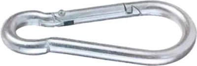 Produktbild von Karabinerhaken verzinkt 5 Stück SB - Pack 60 x 6 mm
