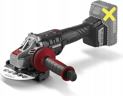 Produktbild von Bürstenloser Winkelschleifer 125Mm 20V Mit Anti-Vibrationsgriff