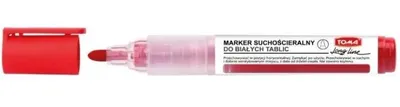 Zdjęcie produktu dla Marker suchościeralny LongLine czerwony (10szt) - TOMA