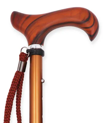 Produktbild von KMINA Gehstock Holz für Damen und Herren, höhenverstellbar 75 bis 98 cm