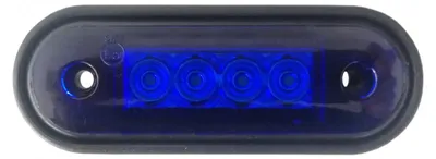 Obrázok produktu pre LED označovacie/pozičné svetlo pre nákladné vozidlá, autobusy, dodávky a prívesy, 12 V – 24 V, modré svetlo