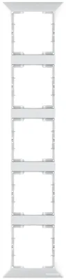 Produktbild von Mutlusan Candela 5-fach Rahmen vertikal weiss für 5 Module