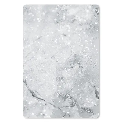 Produktbild von MuchoWow® Mauspad Mousepad Marmor - Glitter - Grau 18x27 cm - Mousepads - Maus Mat - Pad - Mausunterlage