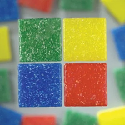 Produktbild von MosaixPro-Glassteine  farbig sortiert, 10 x 10 x 4 mm 200 g