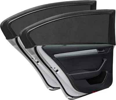 Produktbild von Famanu Autozubehör Sonnenschutz – 2er Set Mesh für hintere Seitenscheiben (M)