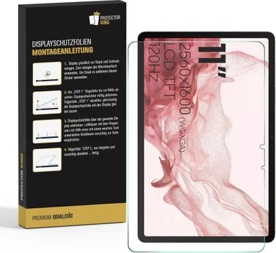 Produktbild von 4x Panzerfolie für Samsung Galaxy Tab S8 ANTI-SHOCK Displayschutz Schutzfolie HD KLAR ANTI-SHOCK/ ANTI-KRATZ/ ANTI-BRUCH/ ANTI-SCHMUTZ