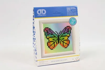 Produktbild von DIAMOND DOTZ® Original Diamond Painting Schmetterling Rainbow Butterfl
