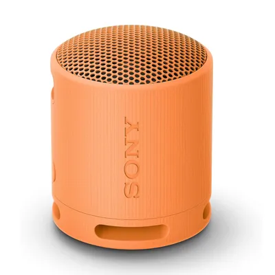 Zdjęcie produktu dla Sony SRS-XB100, Bezprzewodowy, A2DP, HFP, AAC, AVRCP, SBC, USB Type-C, Gonik mono przenony, Pomaraczowy, Cylidner