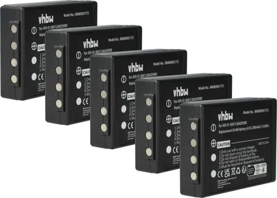Produktbild von vhbw 5x Akku Ersatz für HBC BA225031, BA226030, BA225030, FuB05AA für Industrie-Funkfernsteuerung Fernbedienung (2300 mAh, 6 V, NiMH) - Schwarz