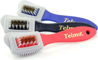 Produktbild von TelMo Wildlederbürste für Nubuk- und Rauleder – mit R-Gummi & Messingeinsatz