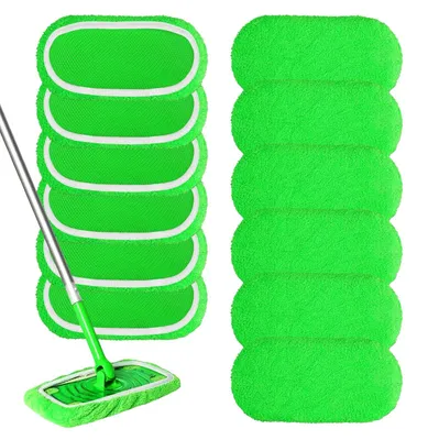 Produktbild von Mikrofasertücher Wischtuch Bodentuch - 12 Stück - 25,4 x 11,5 cm - Waschbar - Für Nass und Trocken
