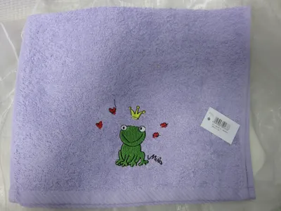 Produktbild von MILA 50167 Gästetuch - Kinderhandtuch - Kiss me - Frosch