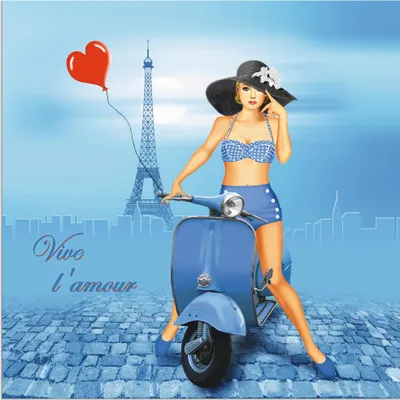 Produktbild von ARTland Wandbild Alu für Innen & Outdoor Es lebe die Liebe Größe: 50x50 cm
