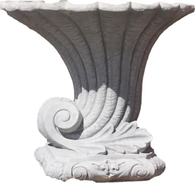 Produktbild von Schöne Amphore Füllhorn Groß aus Steinguss perfekt für den Garten die Terrasse oder den Vorgarten ist Witterungsbeständig und Neu 69cm H, PO-1524