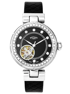 Imagen del producto de Reloj de pulsera para mujer, modelo LS003/A/13, con caja de acero inoxidable y correa de cuero