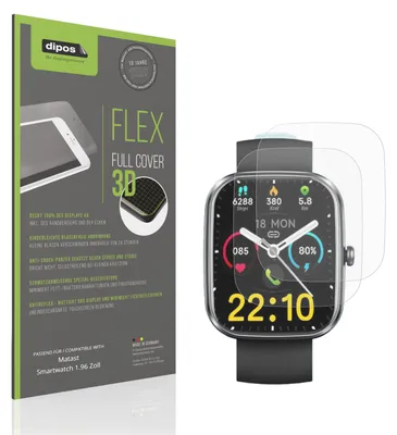Immagine prodotto di 2x Pellicola protettiva opaca per Matast Smartwatch 1.96 Zoll Protezione Antiurto Anti-Shock