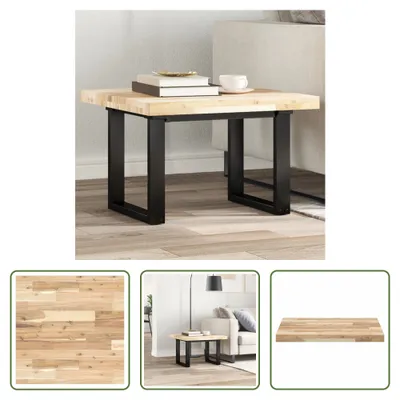 Obrázek produktu pro The Living Store Čtvercová stolová deska 60x60x4 cm z masivního dřeva akácie