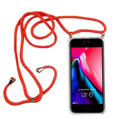 Produktbild von Handykette für Apple iPhone 7 Plus / 8 Plus - Smartphone Necklace Hülle mit Band - Schnur mit Case zum umhängen in Pink