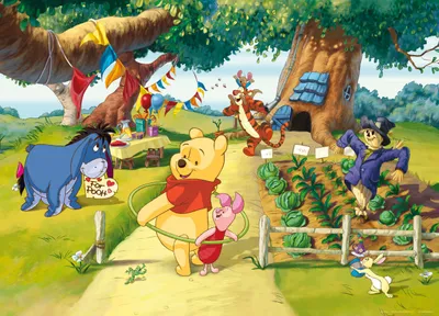 Produktbild von Disney Poster Polyurethander Bär Grün, Gelb und Blau - 600654 - 160 x 110 cm