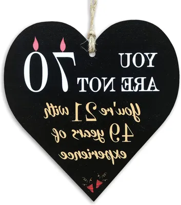 Productafbeelding van Decoratief Hartbord - Wanddecoratie Bord - Woonkamer Decoreren - Positieve Tekst - 13x13 cm - Wit