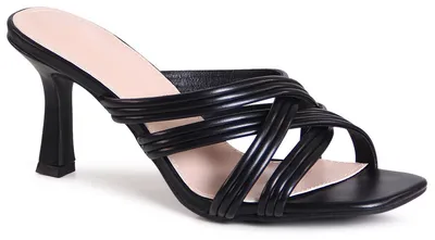Produktbild von topschuhe24 3143 Damen Pantoletten Sandalen Mules, Farbe:Schwarz, Größe:37 EU