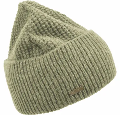 Imagen del producto de Gorro de punto Seeberger, color verde, talla única