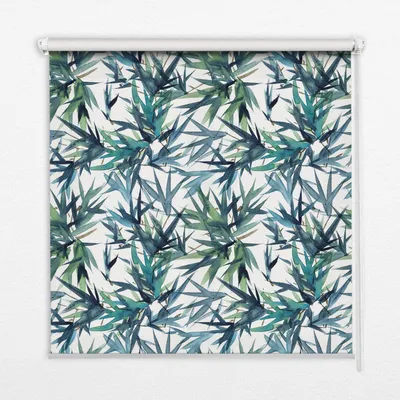 Produktbild von Seitenzug-Rollo Fensterrollo Jalousie - Thermo-Rollo Verdunkelungsrollo - 130x140 cm - Blätter