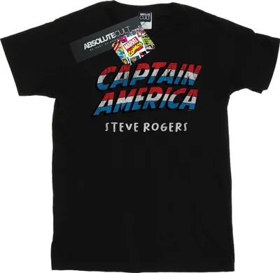 Produktbild von Marvel - "AKA Steve Rogers" T-Shirt für Herren BI37771 (M) (Schwarz)