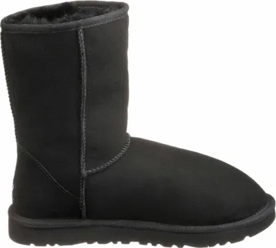 A single black boot is shown against a white background.