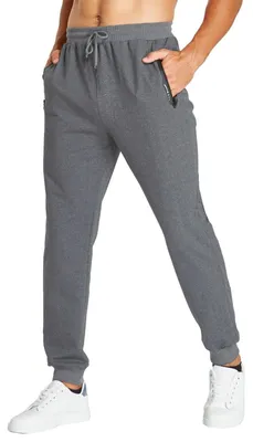 Immagine prodotto di Pantaloni da jogging da uomo - Pantaloni sportivi in cotone con tasche con zip