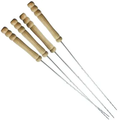Image de Brochettes en acier inoxydable - Lot de 4 - 38,5 cm