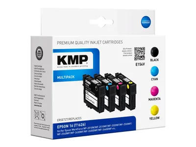 Obrázek produktu pro KMP MULTIPACK E154V - 4 balení - černá, žlutá, azurová, purpurová