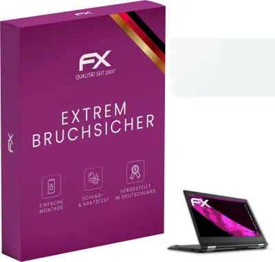 Produktbild von atFoliX 4054274375827, Laptop Bildschirmschutz, Transparent, Lenovo, ThinkPad T470, Glas, Kratzresistent