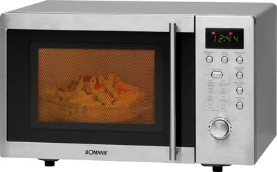 Produktbild von Bomann Mikrowelle mit Grill | 1000 Watt | platzsparende Mikrowelle Unterbau | 20L Garraum | 8 Programme | mit Drehteller | MWG 2211 U CB