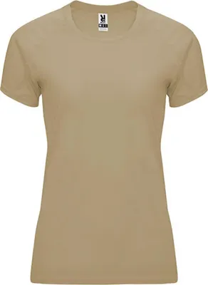 Image de Roly Sport CA0408 | Bahreïn Femme T-shirt à manches raglan - Couleur : Dark Sand 219 - Taille : XXL